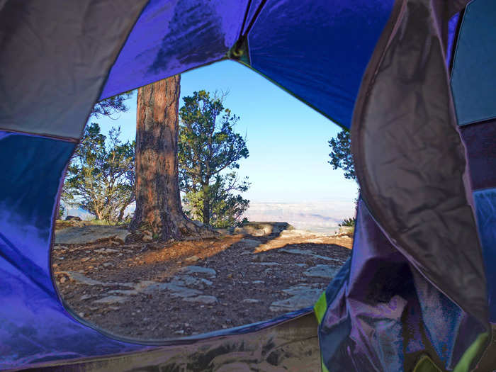 Outside of the national park, I found the most beautiful campsite I