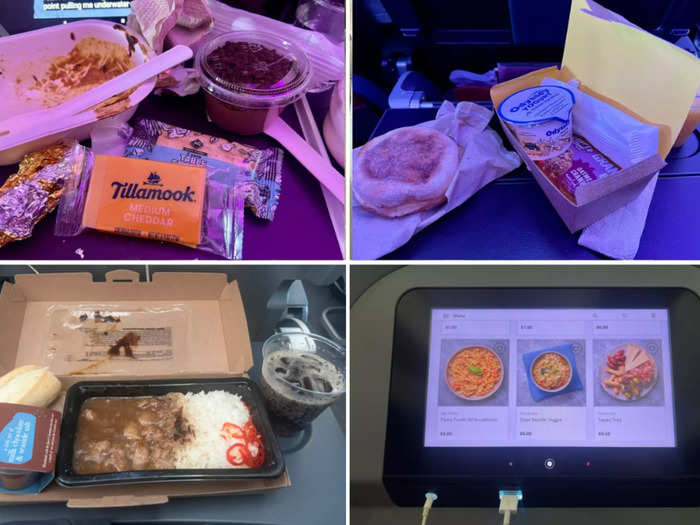 The meals were good for airplane food, but I got two on Virgin.