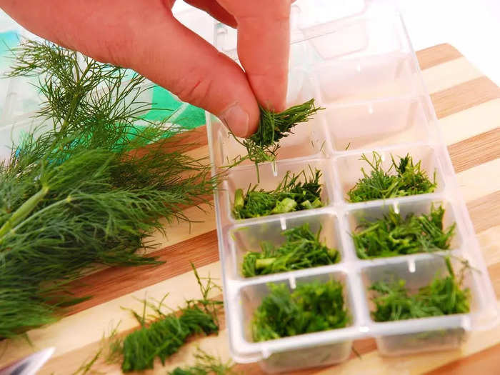 Keep frozen herbs around to use as easy flavor bombs for ramen.