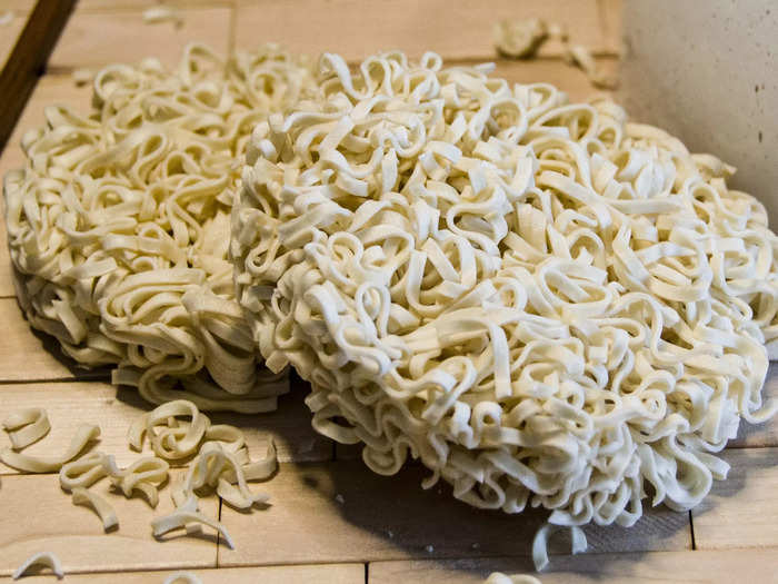 Save some of the uncooked noodles to use as a topping.