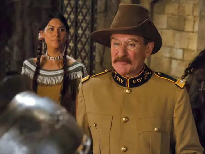 Robin Williams played a statue of President Theodore Roosevelt that comes to life in the "Night at the Museum" movies.