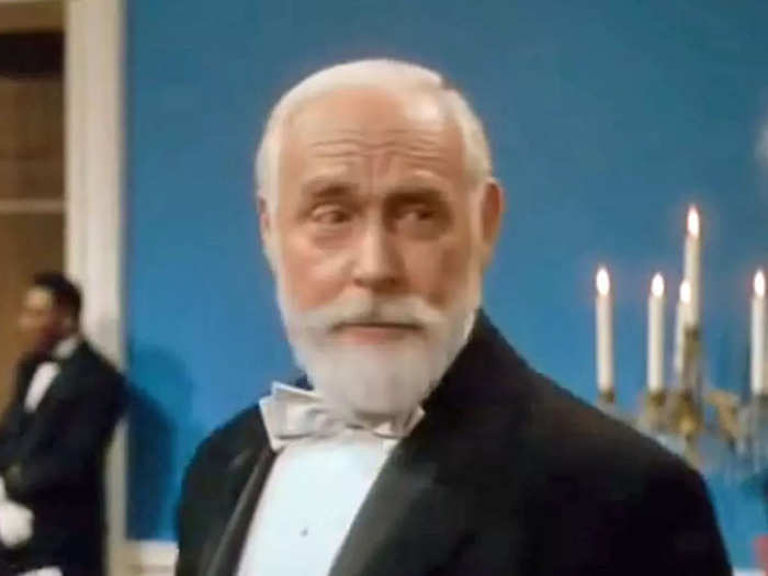 The little-known actor Roy Gordon played President Benjamin Harrison, the 23rd president, in "Stars and Stripes Forever."