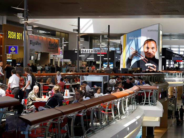 Los Angeles International Airport is one of the best for red-eyes with a wide variety of healthy eateries, Ott said. 