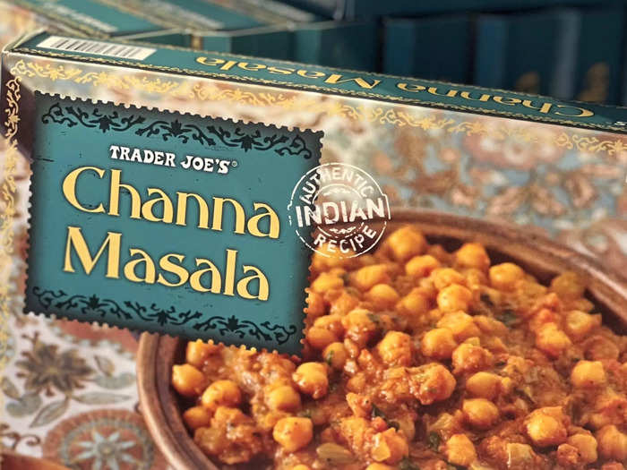 Trader Joe’s channa masala is the perfect addition to my rice and veggies.