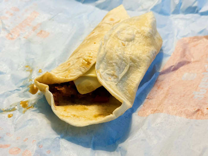 My second-favorite wrap in the lineup was the Chicken Philly Royal Crispy Wrap.