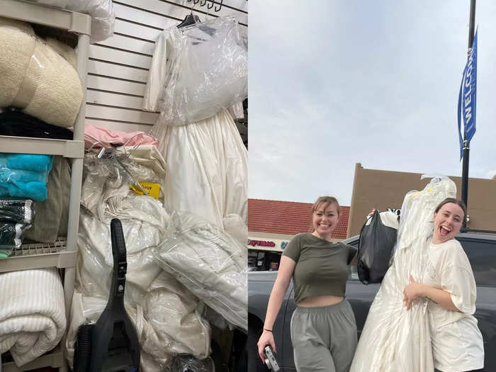 Bradley struck gold when she went thrifting with her sister-in-law.