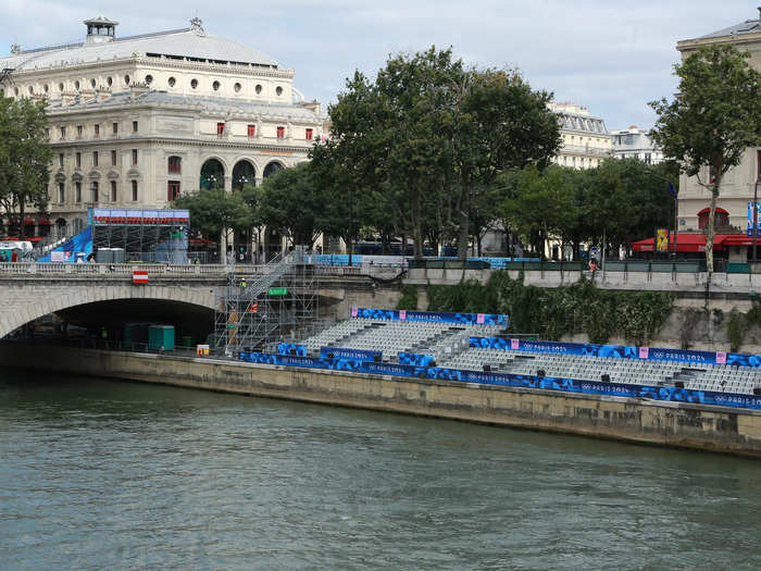 Paris is built around the Seine, the river that winds through the city. But bleachers took over the beautiful riverside walkways.