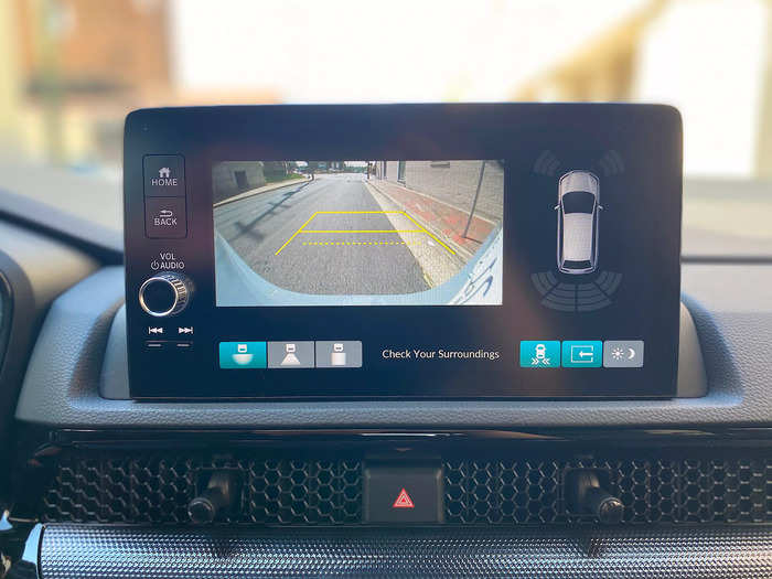 The CR-V comes standard with a backup camera. 