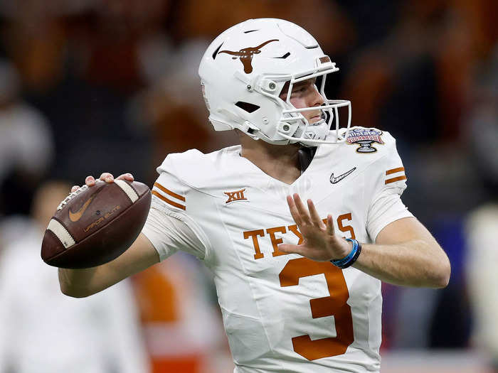 6. University of Texas quarterback Quinn Ewers has an estimated NIL Valuation of $1.7 million.