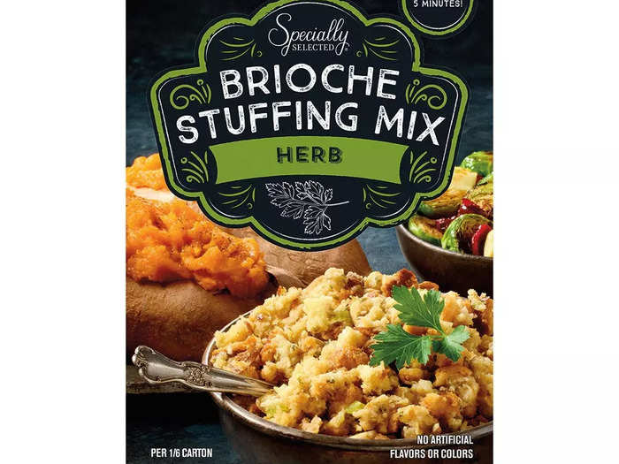 Satisfy Thanksgiving food cravings early with Specially Selected brioche stuffing.