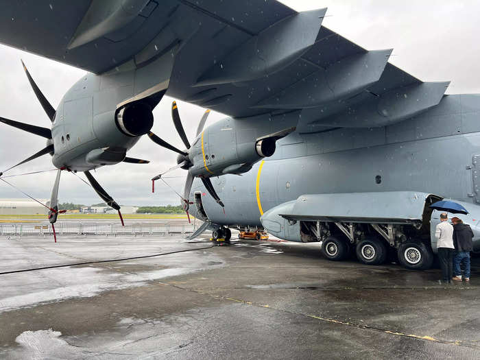 The A400M has 12 landing gears that provide huge capabilities.