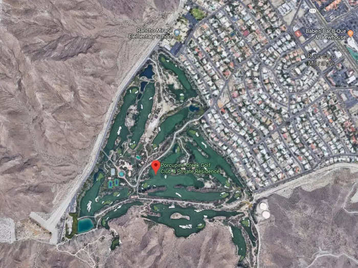 Ellison also owns an expensive golf club spanning almost 250 acres in Rancho Mirage, California.