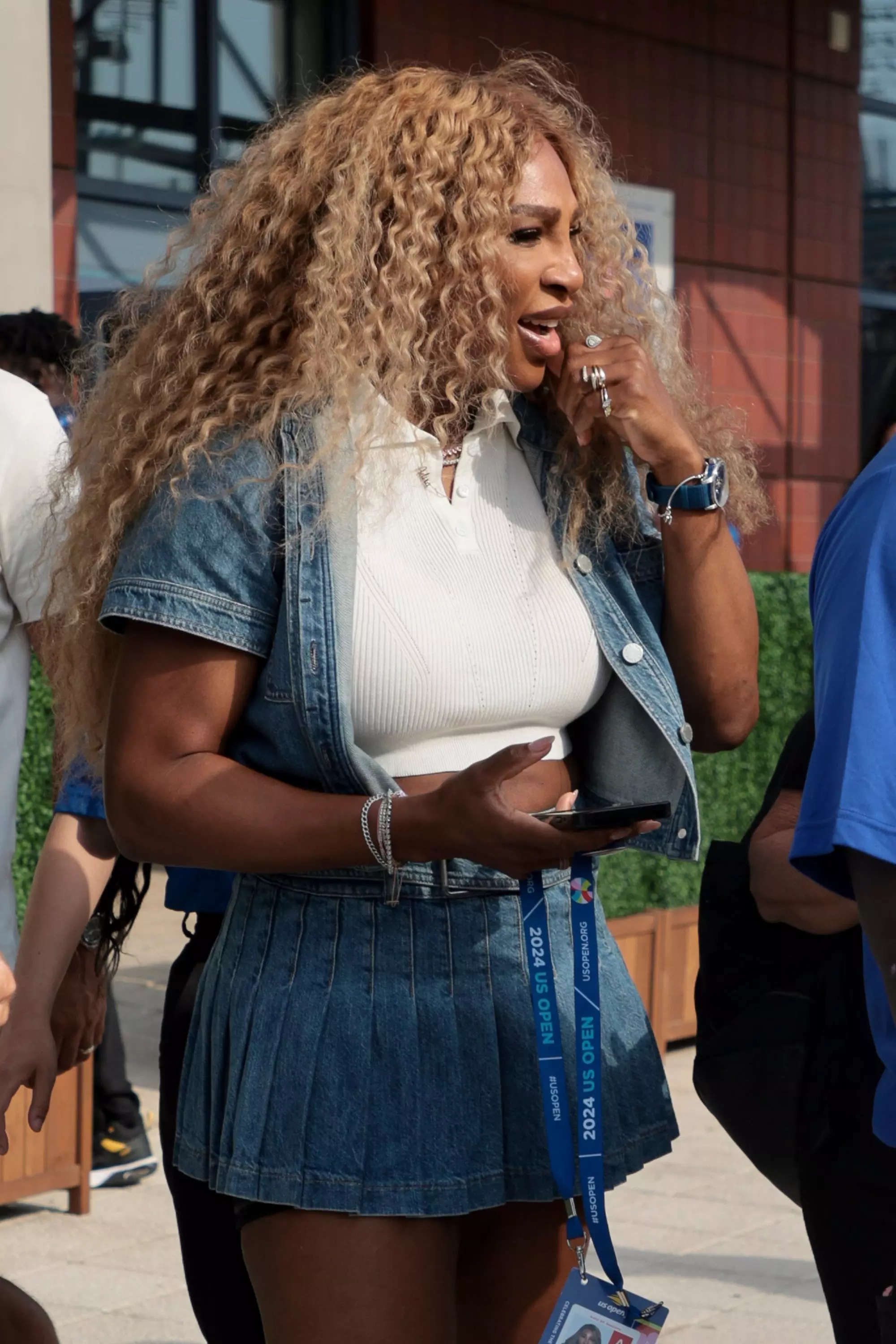 Serena Williams attends the 2024 US Open.