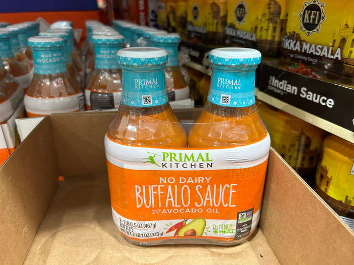 Primal Kitchen Buffalo sauce is great paired with chicken bites or wings.