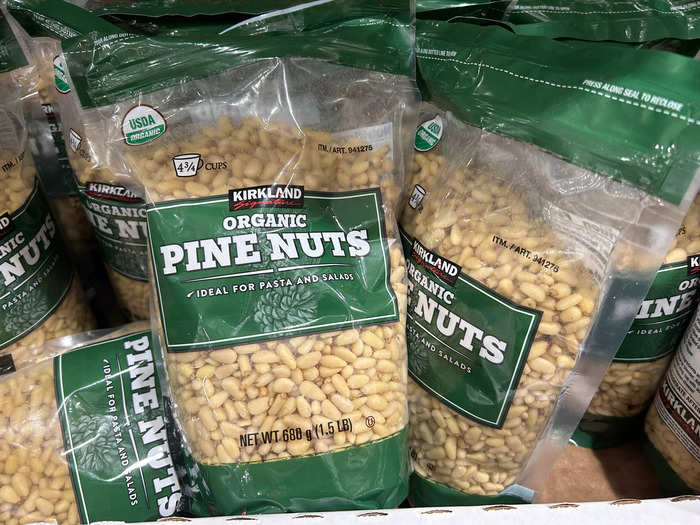 I love the 1½-pound bag of Kirkland Signature pine nuts for making pesto.