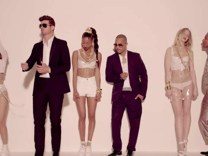 2013: "Blurred Lines" by Robin Thicke featuring T.I. and Pharrell