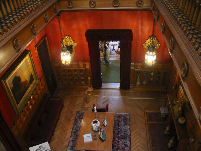 The Great Hall on the first floor was also visible from the balcony.