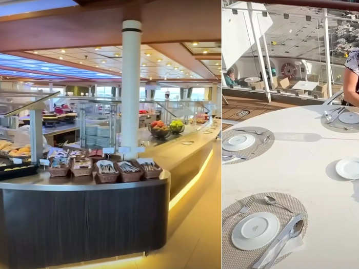 No need to cook or clean either — the ship has 3 restaurants, 2 of which are complementary. 