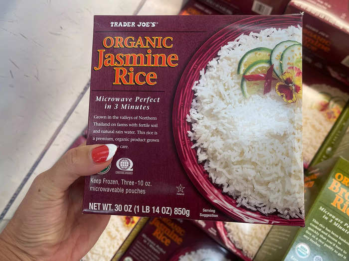 Frozen rice is a good base for quick and easy bowls. 