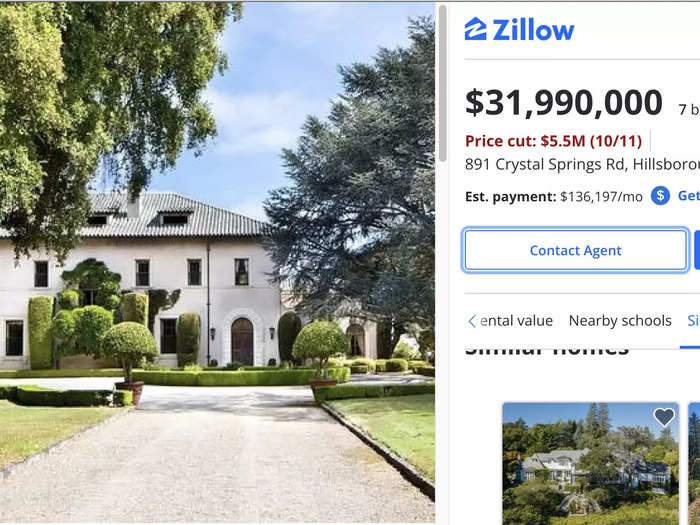 The tech mogul also had a huge property in the Bay Area.