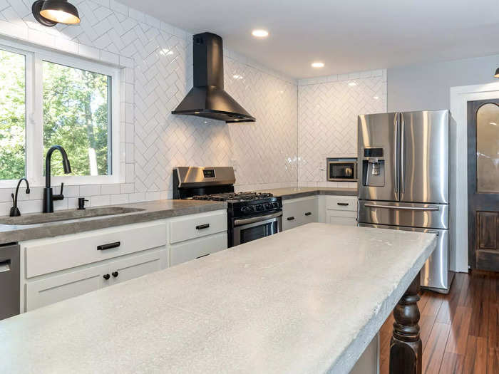 Concrete countertops may be aesthetically pleasing, but they aren