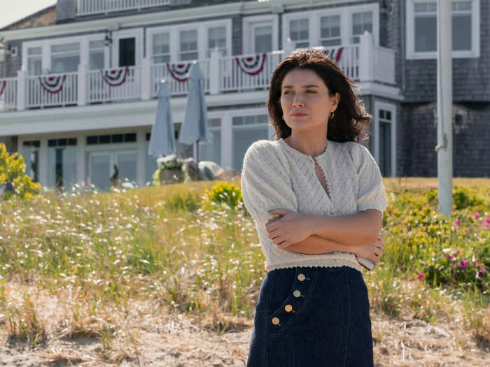 Eve Hewson plays Amelia Sacks, the bride.