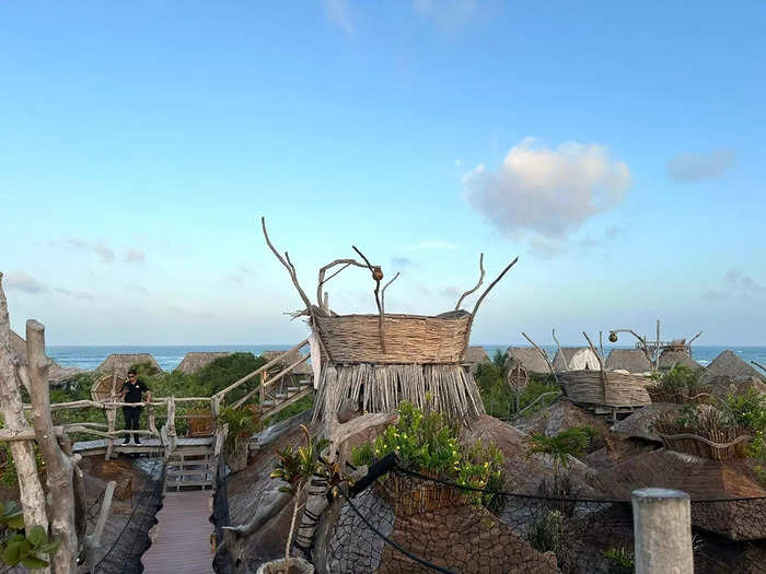 Most of the seating was reserved for the private VIP "nests."