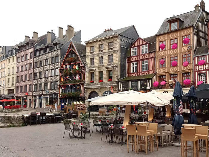 Rouen is full of beautiful architecture. 