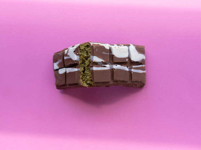 I thought the sweet milk chocolate overpowered the creamy and crunchy pistachio flavors. 