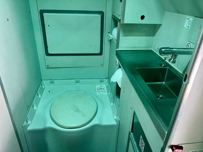 The C-390 has a proper bathroom.