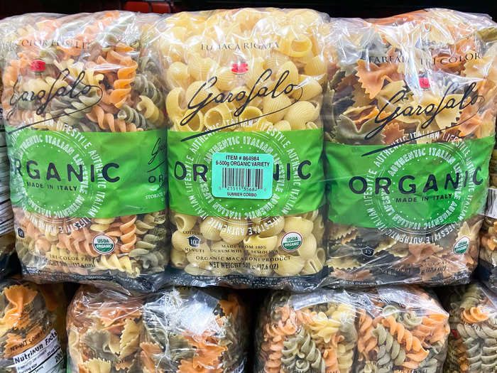 A three-pack of Garofalo organic pasta serves as a base for quick, elegant-feeling dinners.