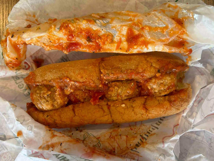 Wawa’s meatball sub could’ve been better. 