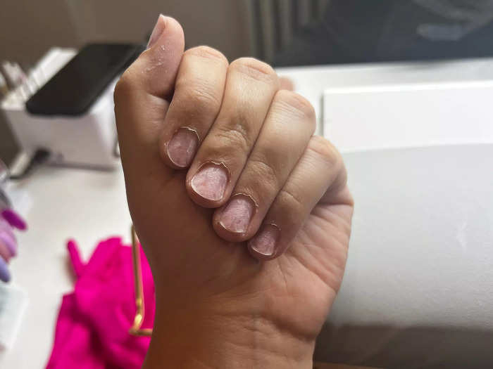 The technique is different from American manicures. 