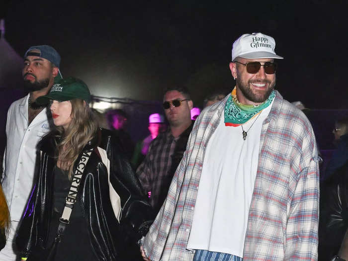 They both rocked baseball caps at Coachella in April 2024.