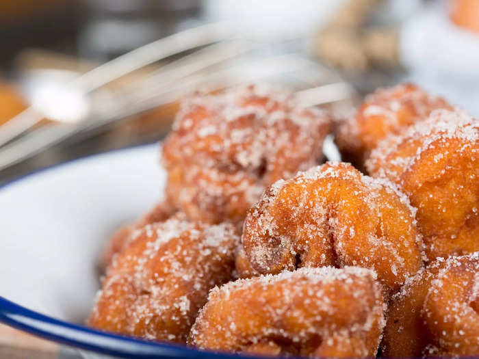 Air-fried doughnuts are often light and fluffy.