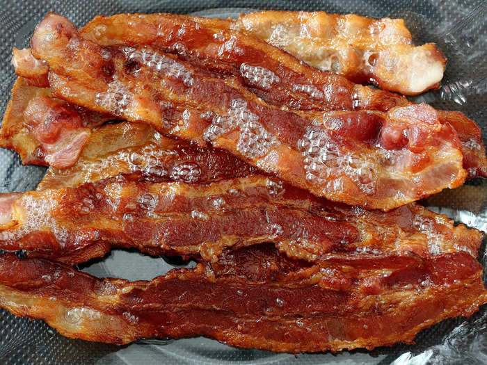 Cooking bacon in an air fryer is pretty easy.