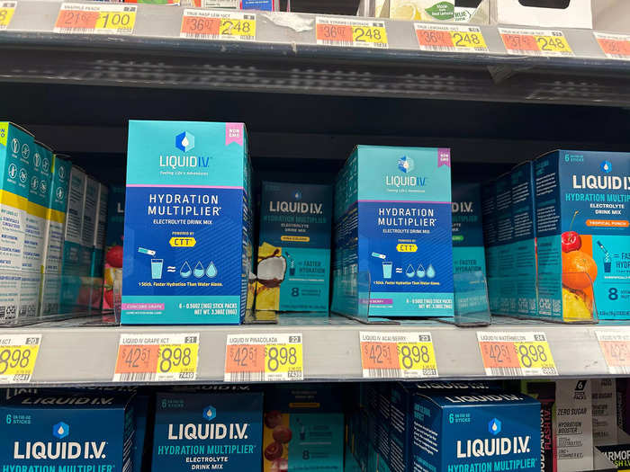 Finally, I looked for Liquid IV at Walmart. 