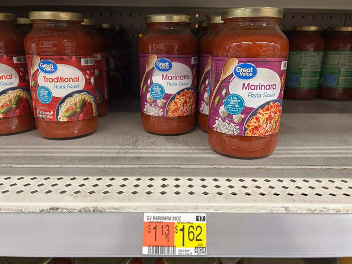 Next up on my shopping list was pasta sauce. 