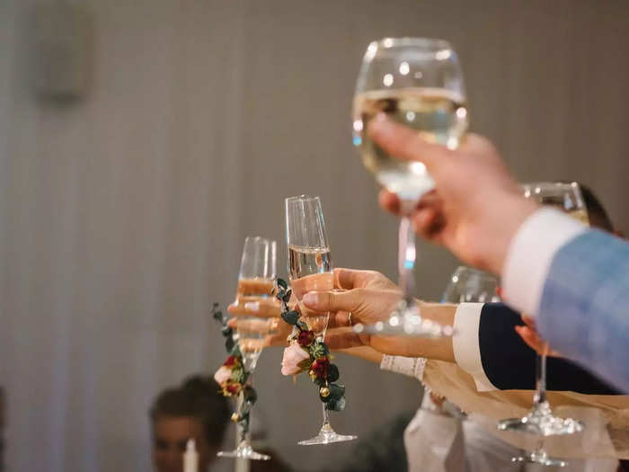 I love hearing a toast during the ceremony instead of the reception.