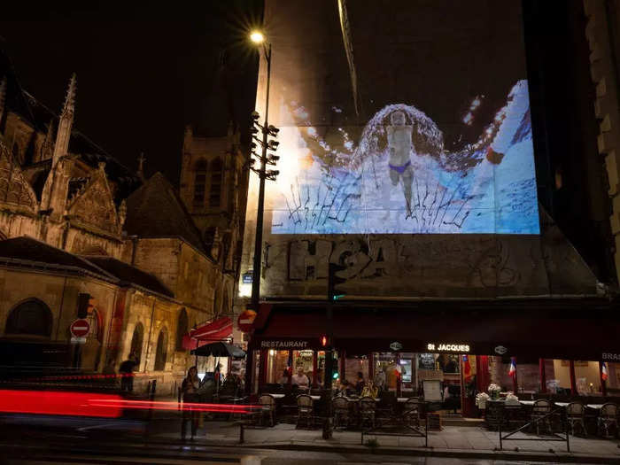 Some Getty Images photos of major Paralympic events were projected onto buildings throughout Paris during the Games.