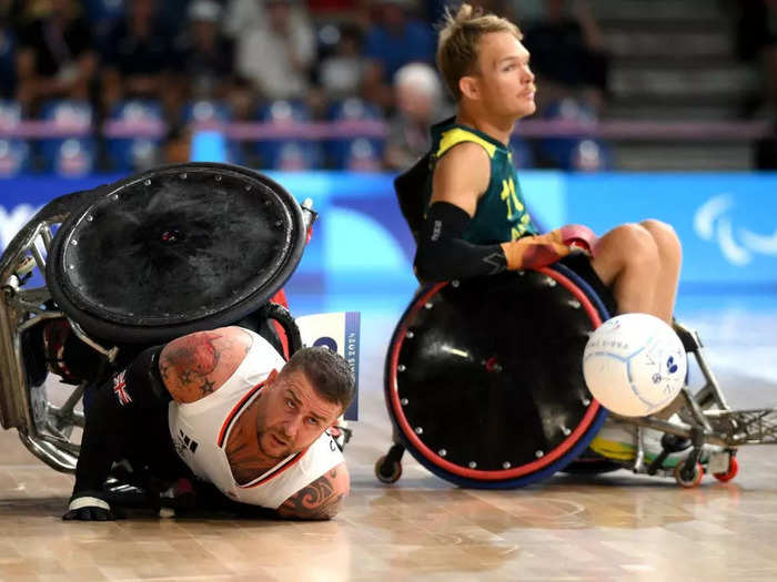 Ramos was "amazed" by how fast and intense wheelchair rugby is and said he was lucky to even get a shot of two players with the ball.