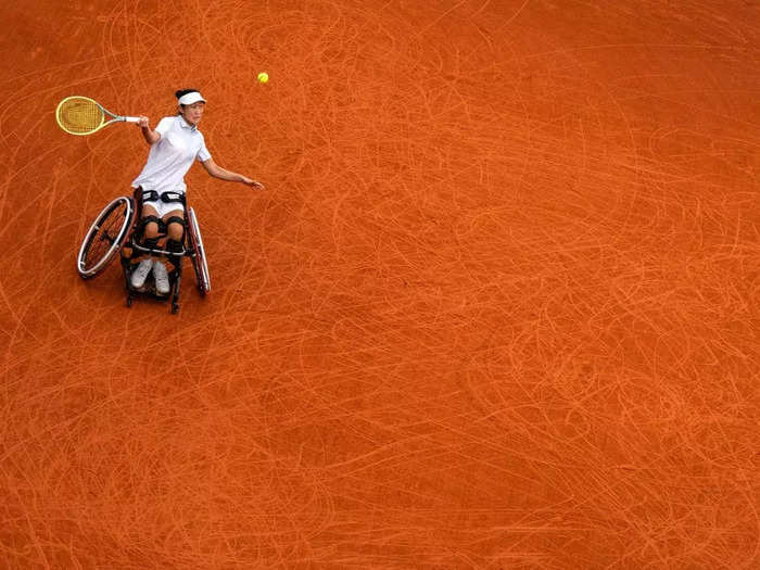 Ramos took a photo of Luoyao Guo, a wheelchair tennis player from China, that also highlighted her wheelchair