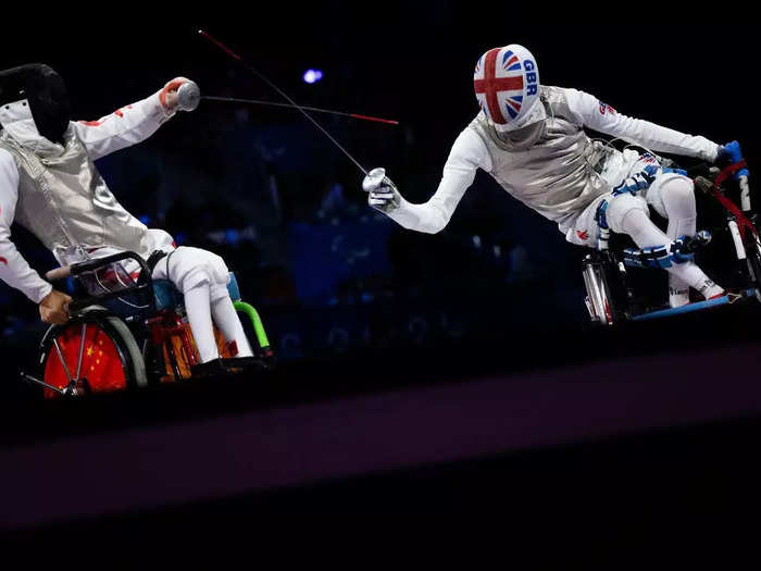 David Ramos described the Paralympic fencing team final match as "electric."