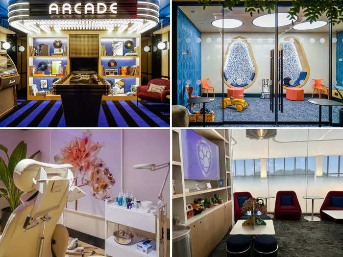 Chase has an arcade, a playroom, and a spa.