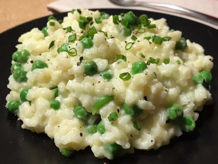 Her easy Parmesan "risotto" is great for a vegetarian dinner.