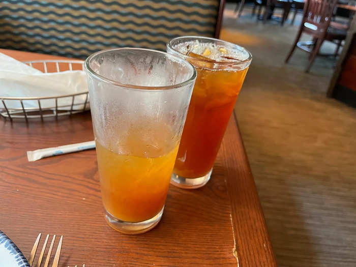 I also ordered a Mango Iced Tea.