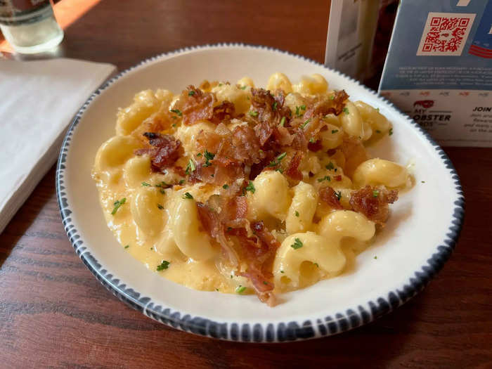 The Bacon Mac & Cheese was rich.