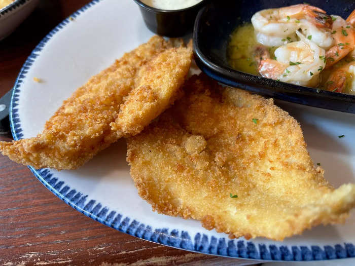 The fried flounder was nothing special.