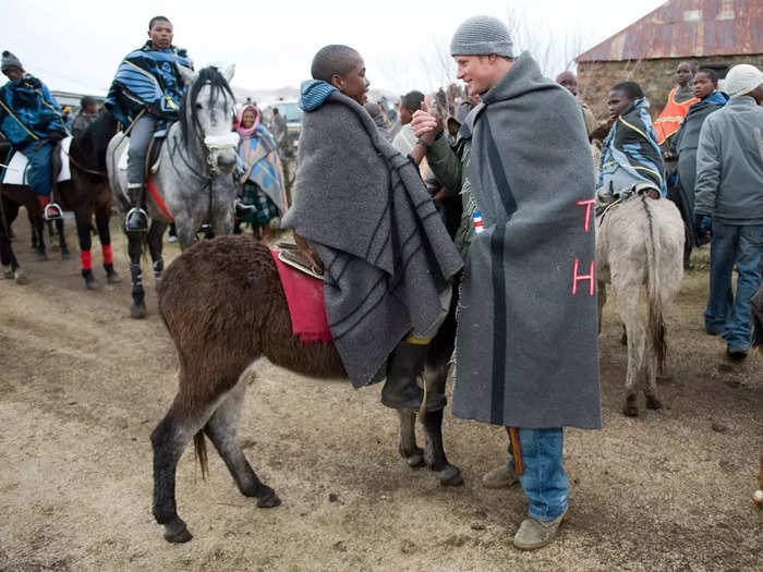 Harry has made several trips to Lesotho over the years, and in 2010, he visited the Herd Boys School in Semongkong.