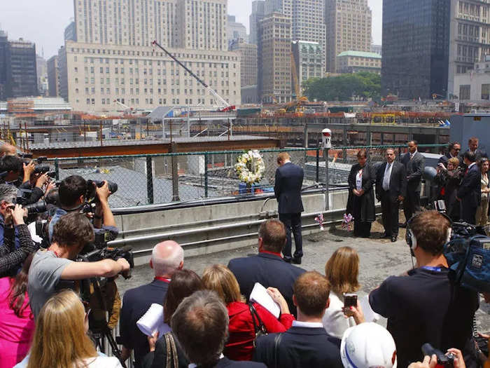 In 2009, Harry paid his respects after laying a wreath at Ground Zero, the site of the former World Trade Center.